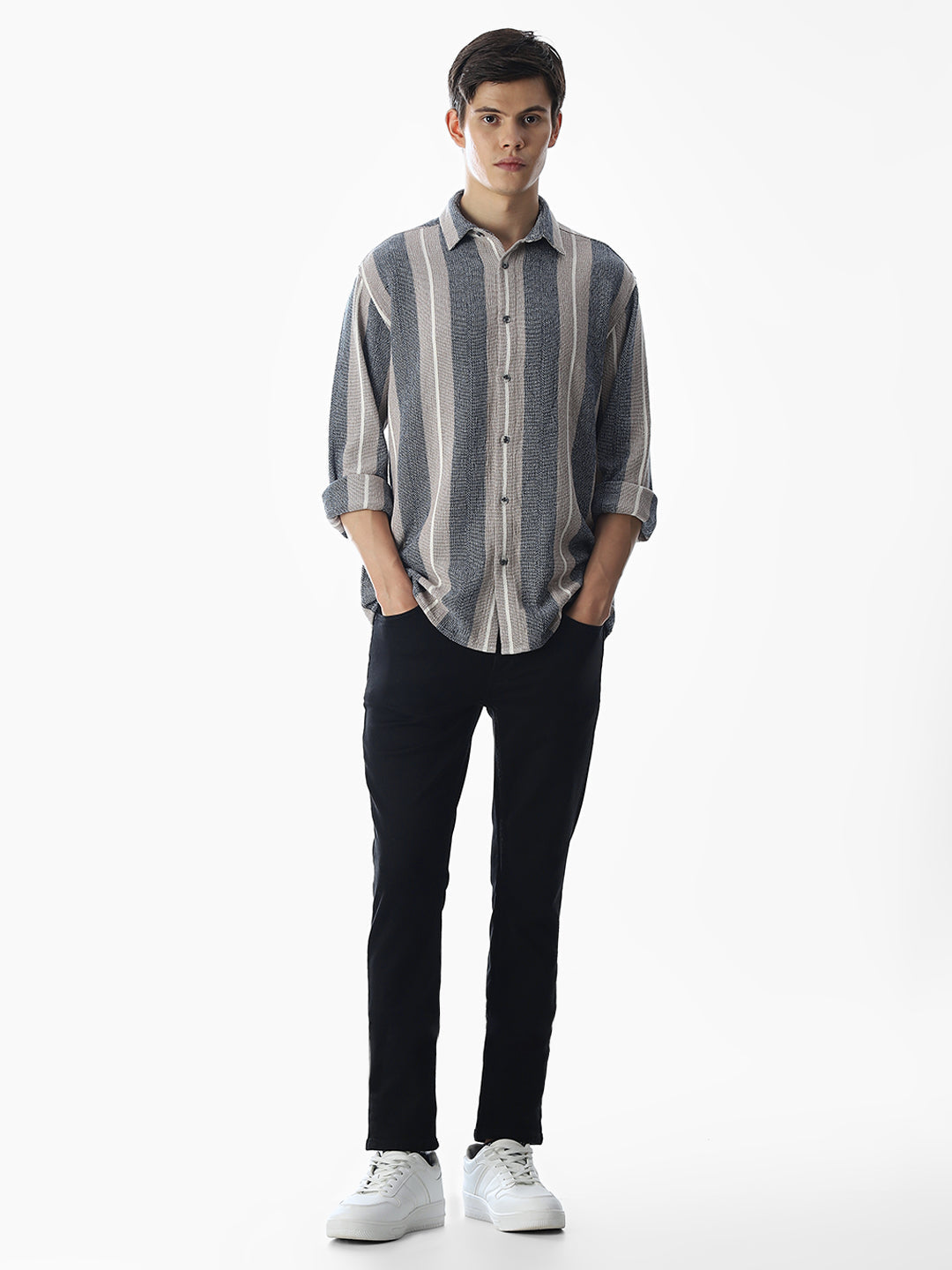 Cotton Striped Regular Fit Shirt
