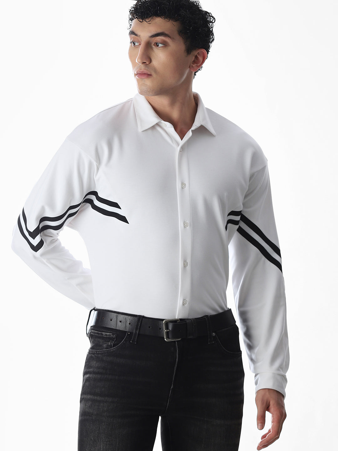 Full Sleeves Oversized Shirt - S