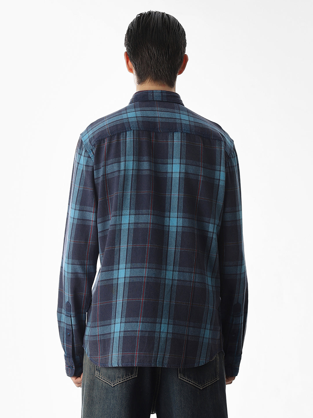 Red Check Cotton Shirt