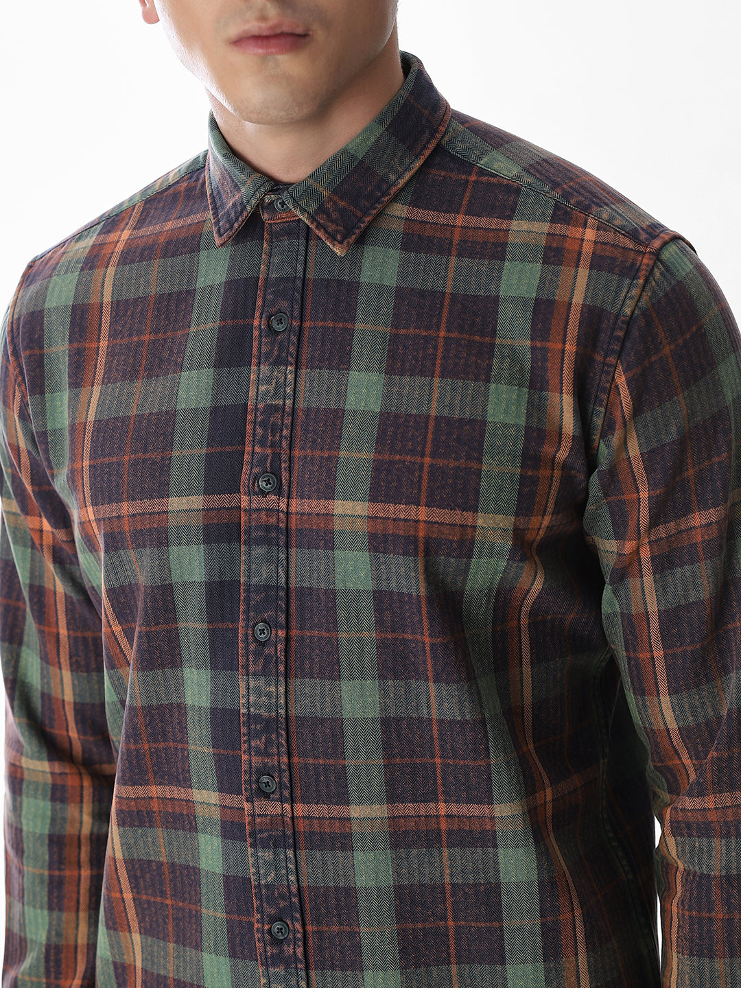 Multi-Colour Check Cotton Shirt