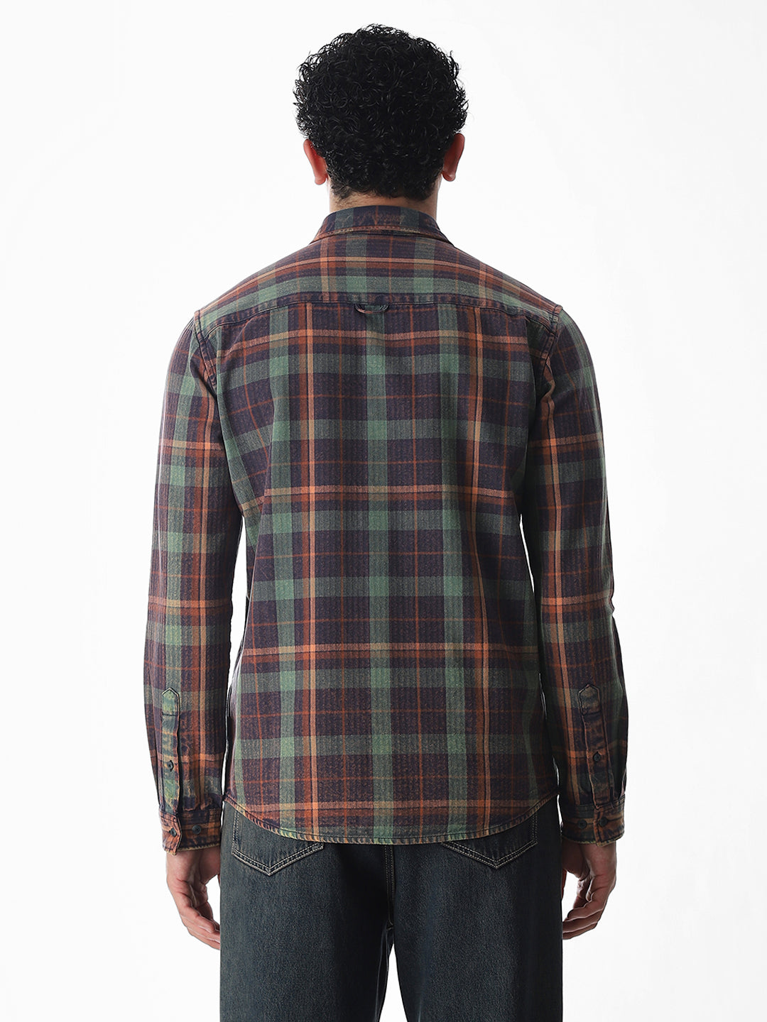 Multi-Colour Check Cotton Shirt