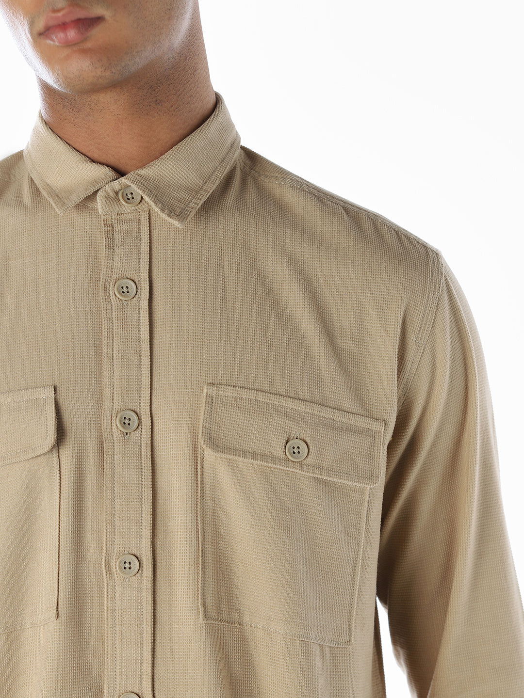 Corduroy Full Sleeves Cotton Shirt