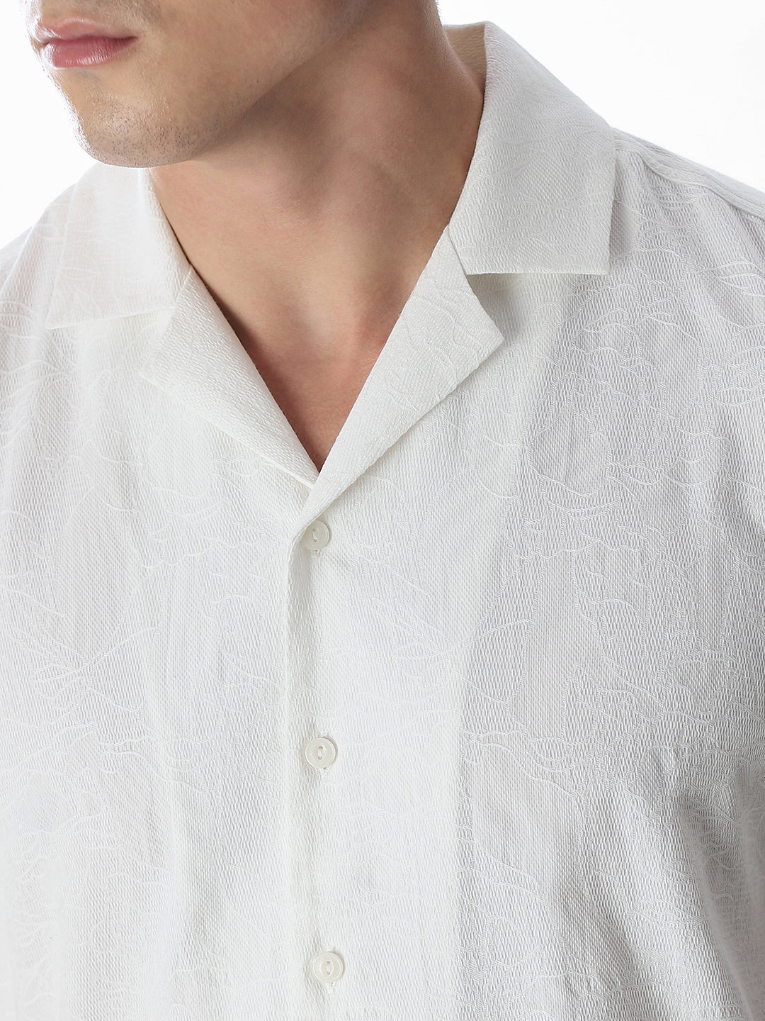 Jacquard Short Sleeves Shirt