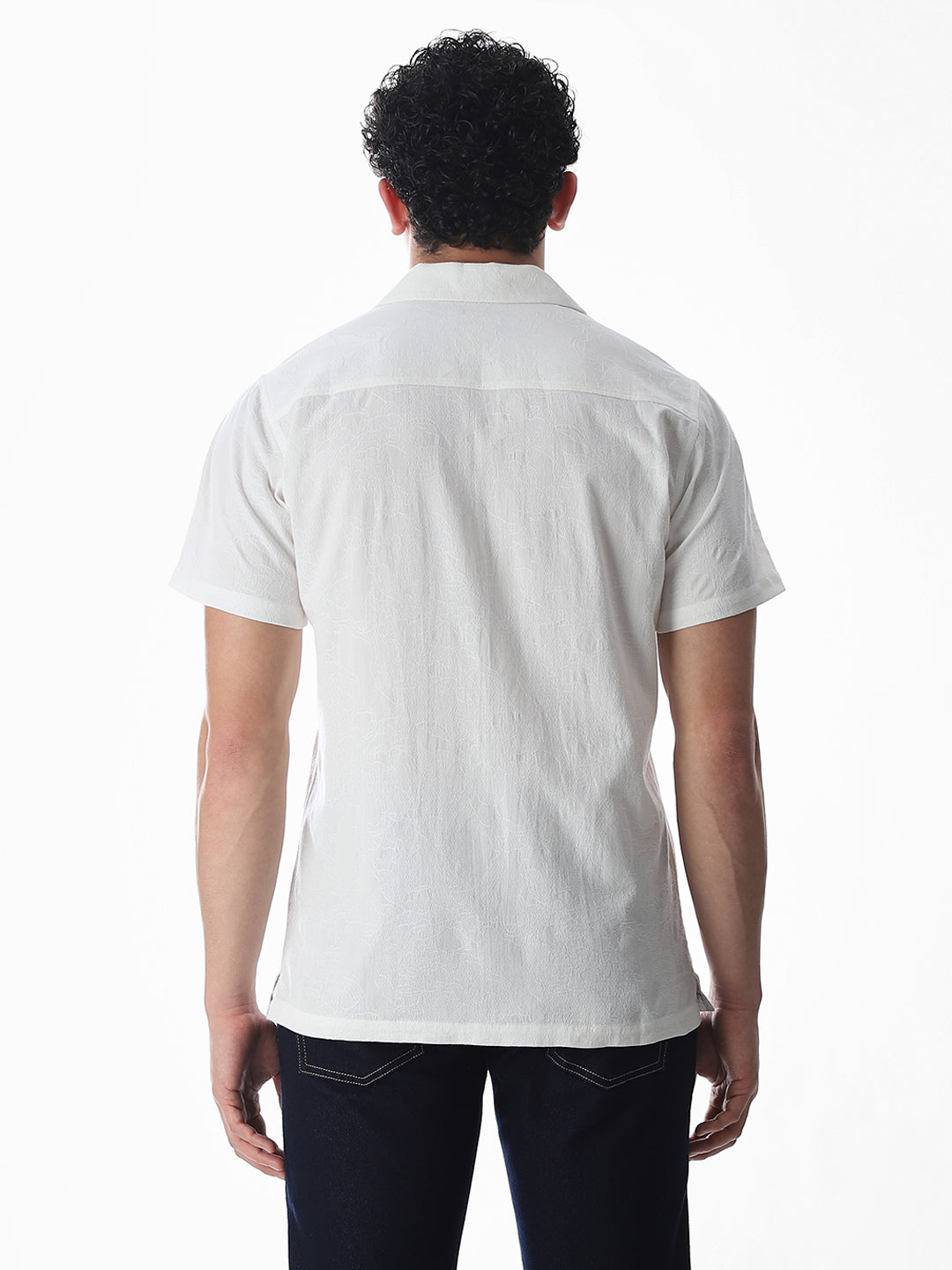 Jacquard Short Sleeves Shirt