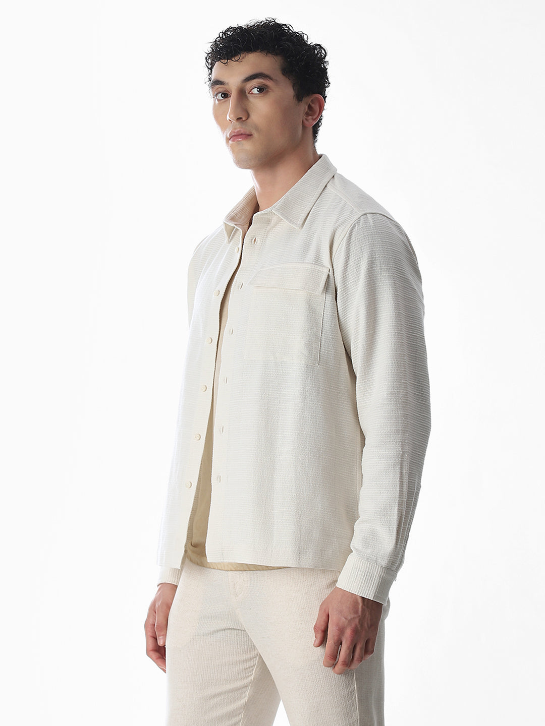 Embroidered Cotton Oversized Shirt