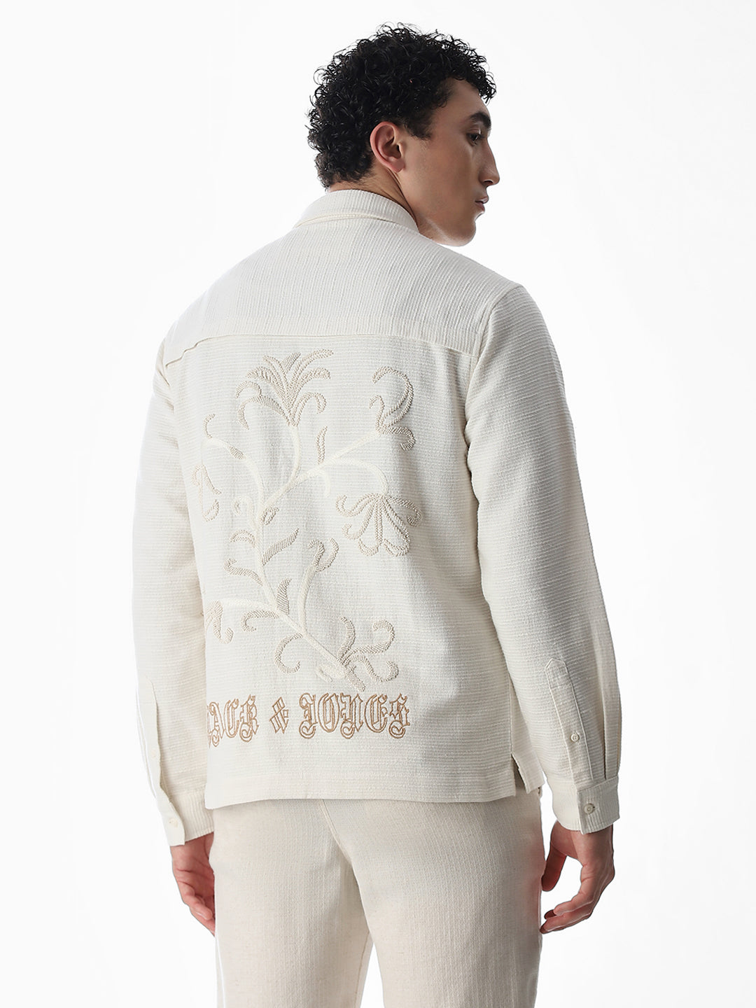 Embroidered Cotton Oversized Shirt