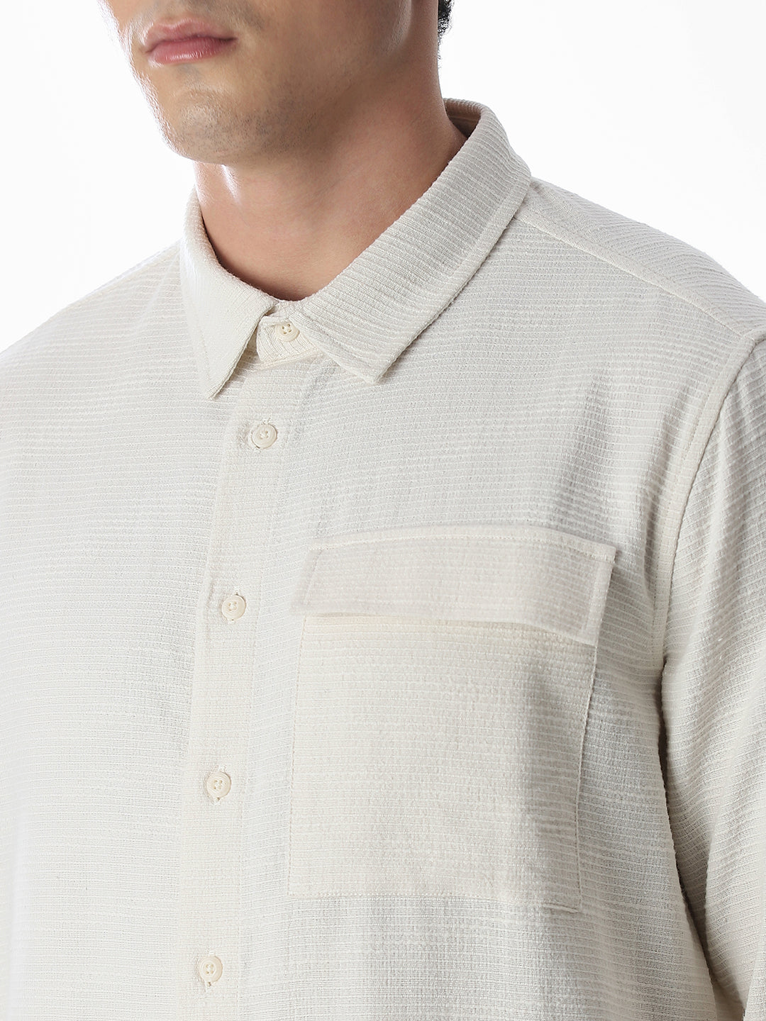 Embroidered Cotton Oversized Shirt