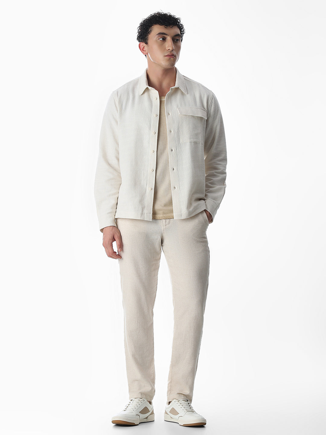 Embroidered Cotton Oversized Shirt