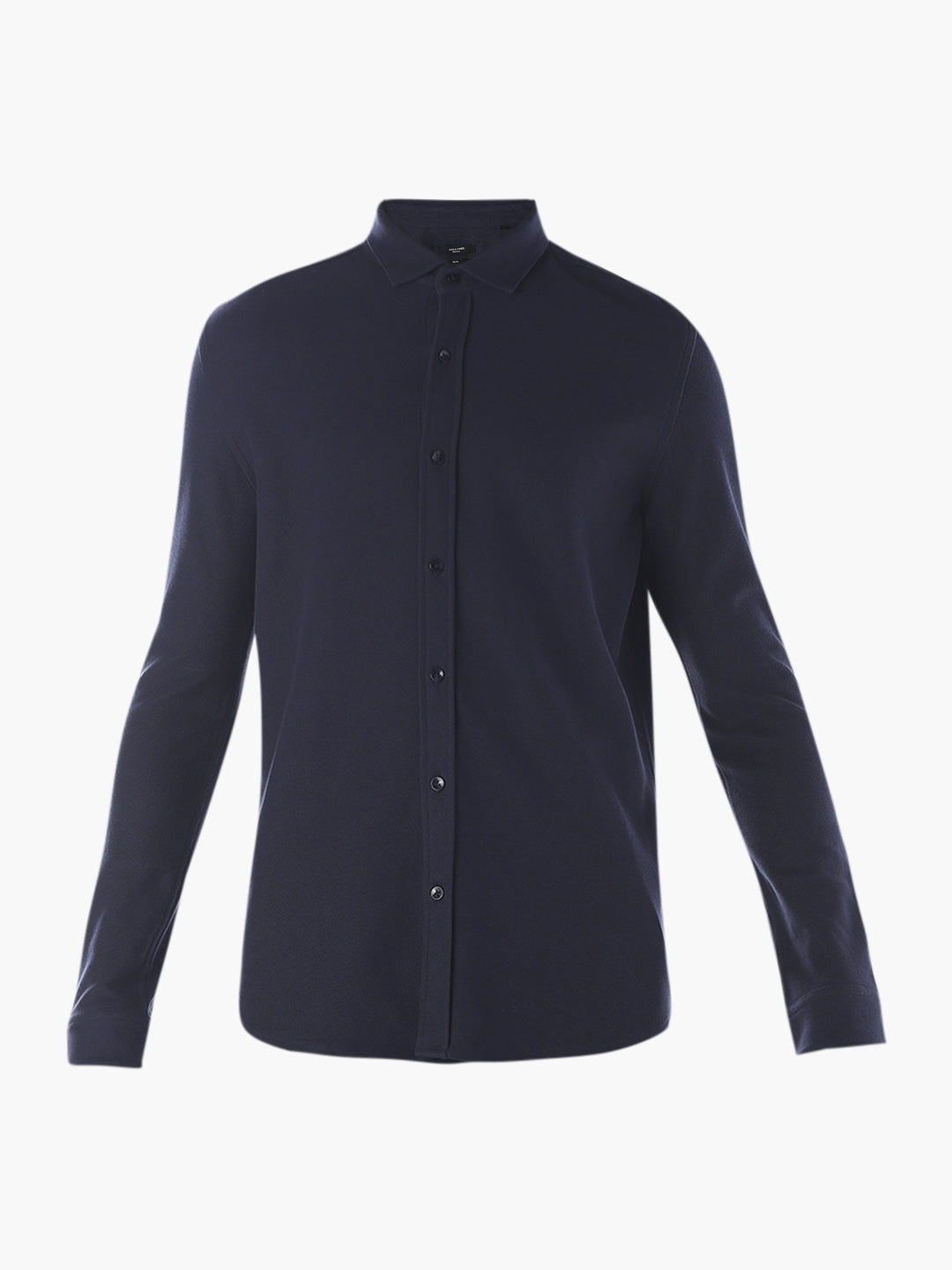 Slim Fit Knitted Cotton Shirt