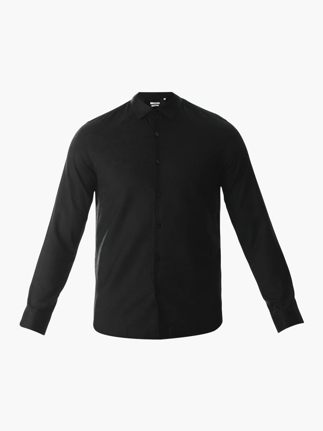 Black Printed Dobby Shirt