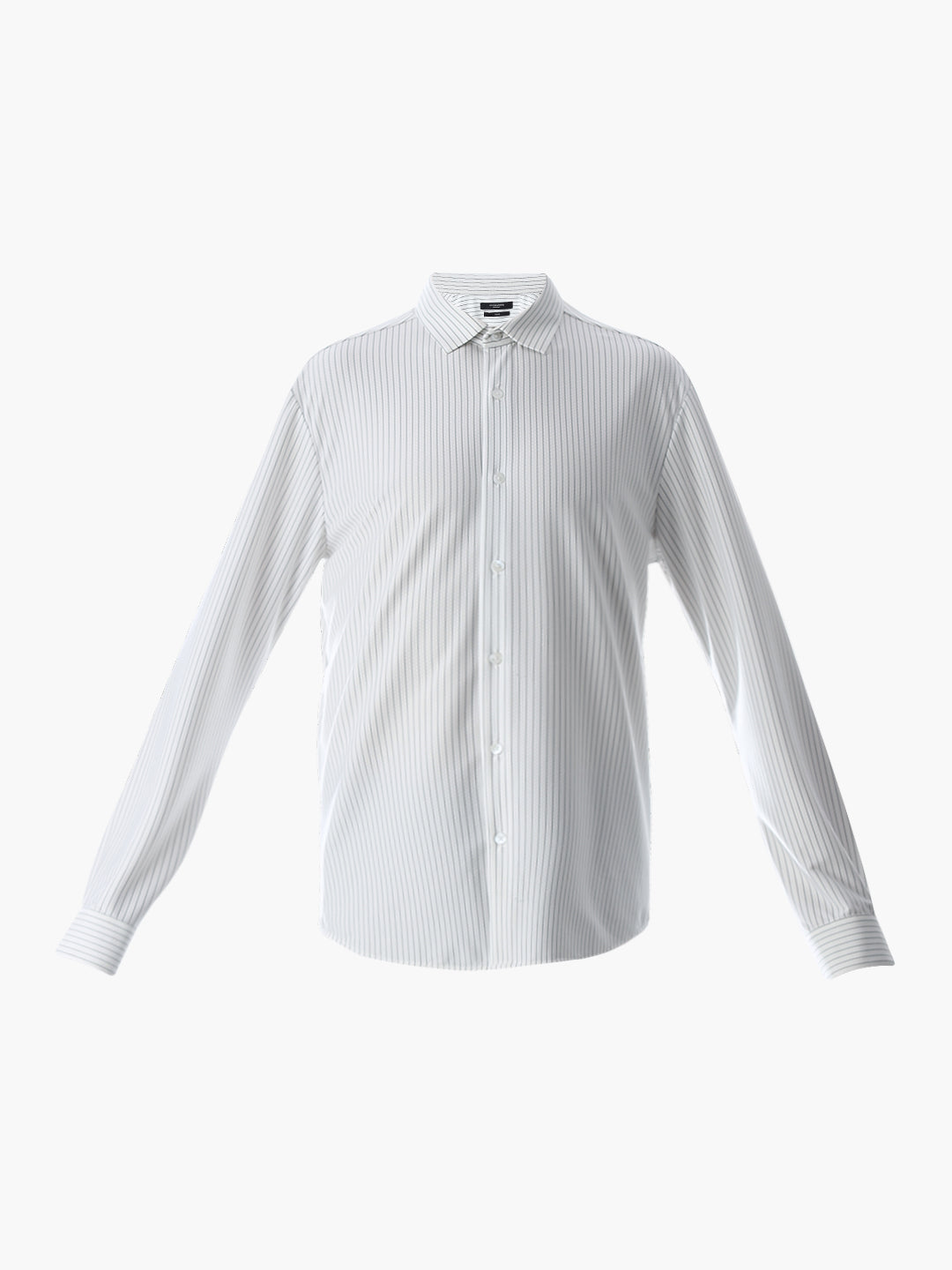 White Striped Knitted Shirt