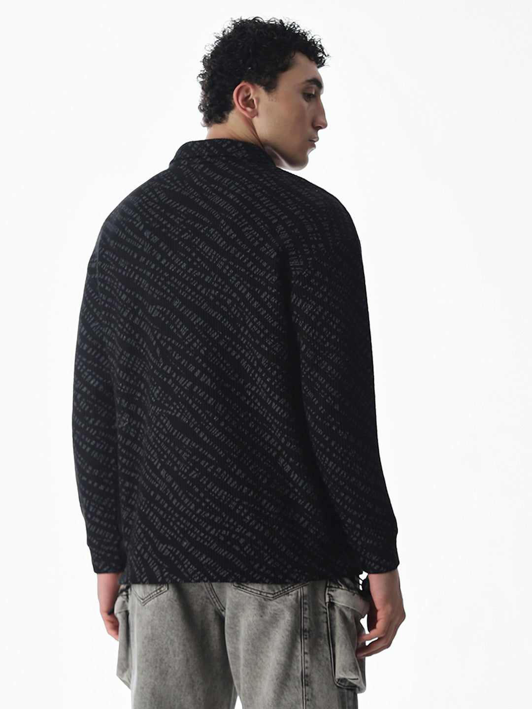 Printed Oversized Cotton Polo