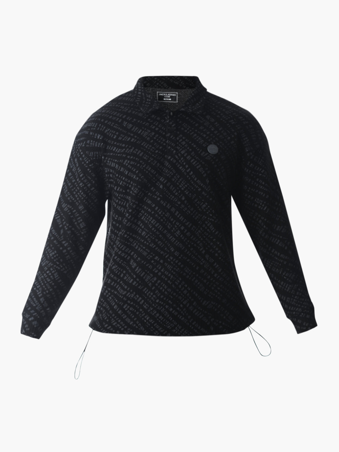 Printed Oversized Cotton Polo