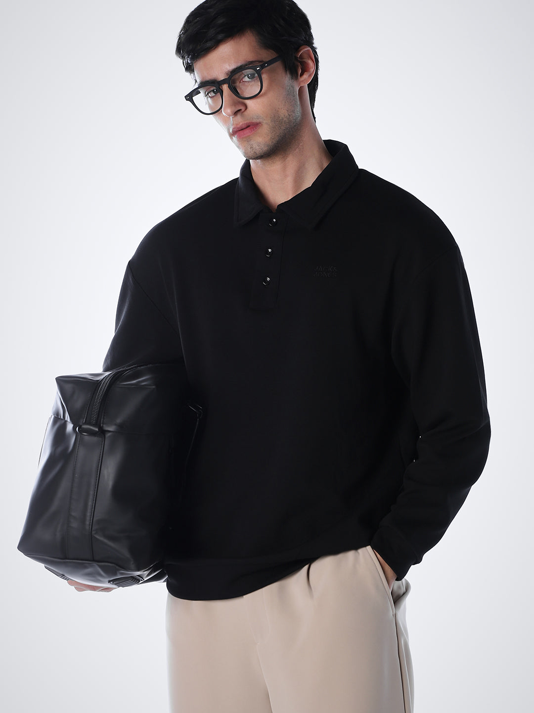 Cotton Oversized Sweat Polo