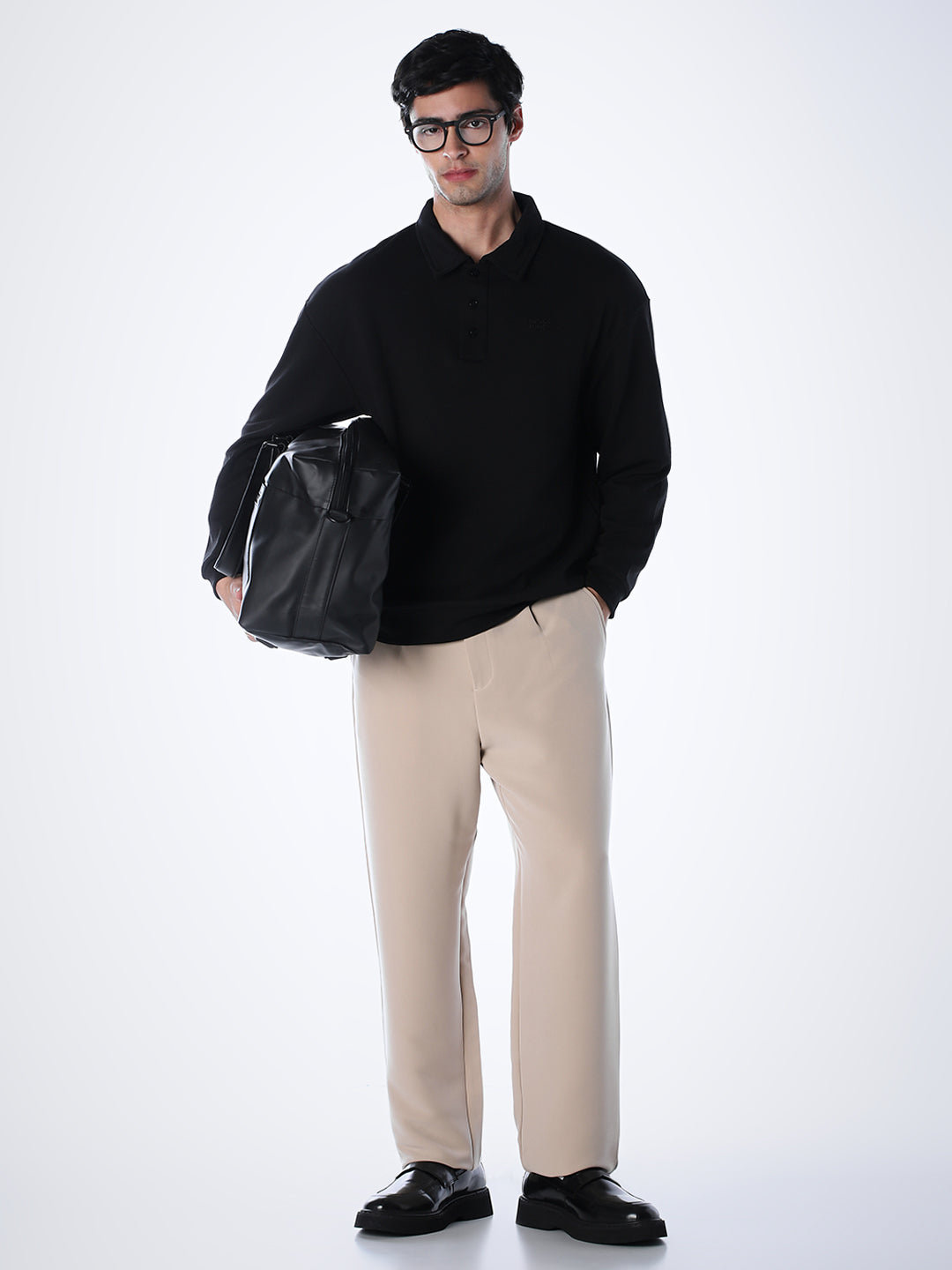 Cotton Oversized Sweat Polo