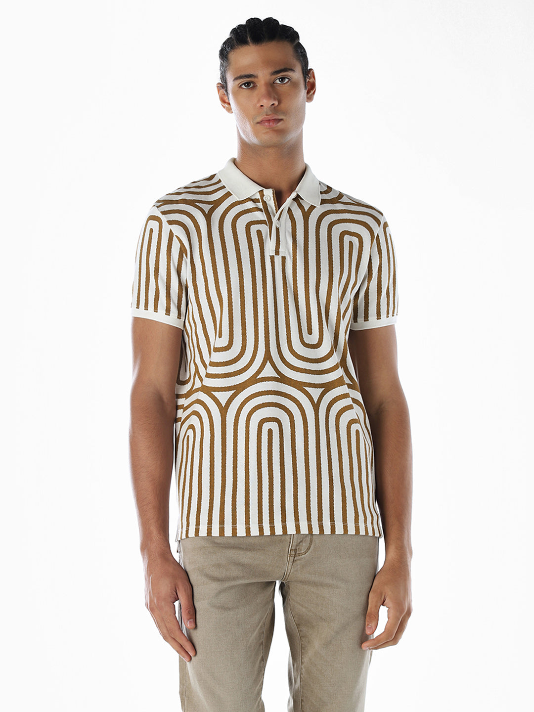 Printed Cotton Polo