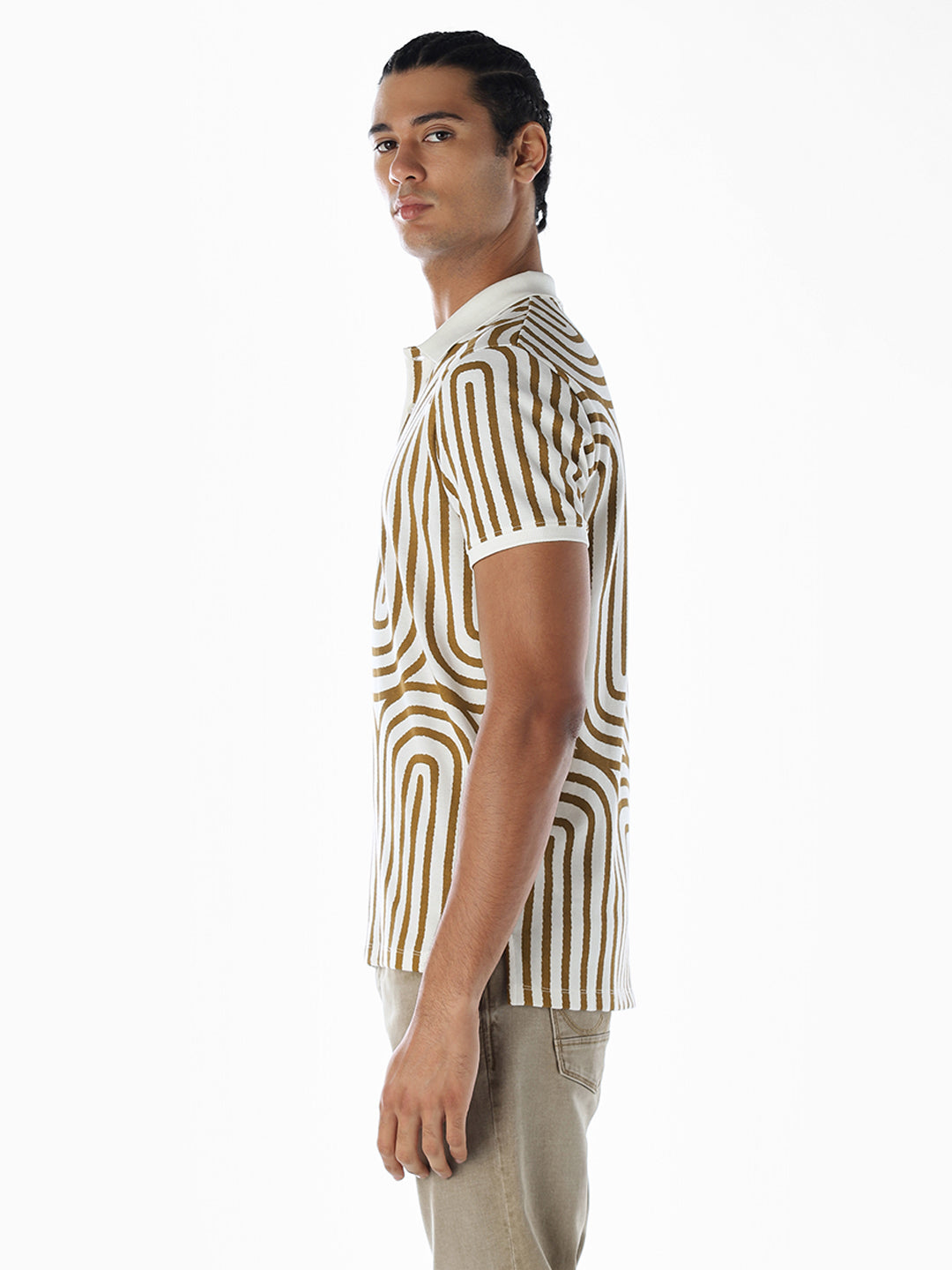 Printed Cotton Polo