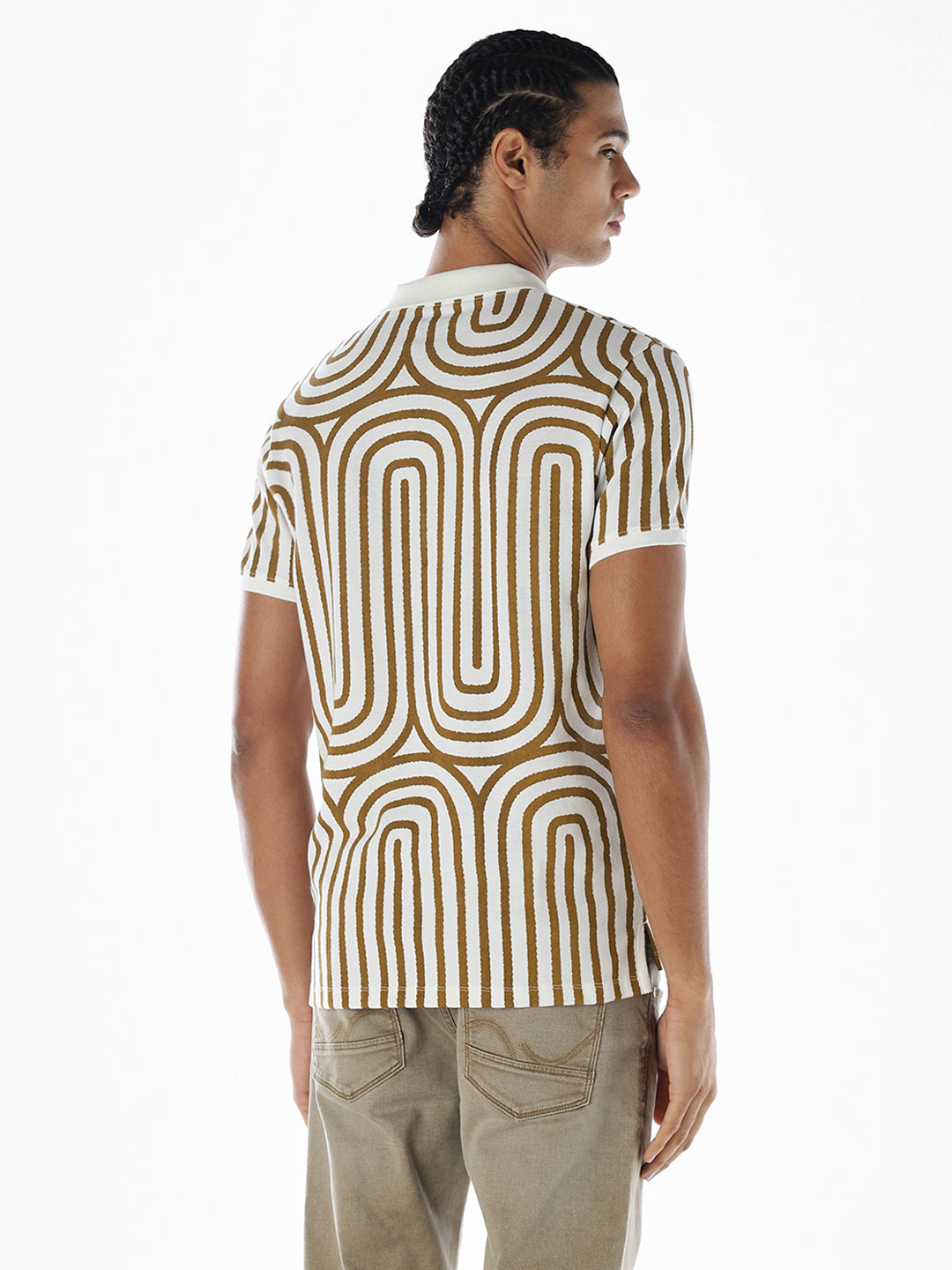 Printed Cotton Polo