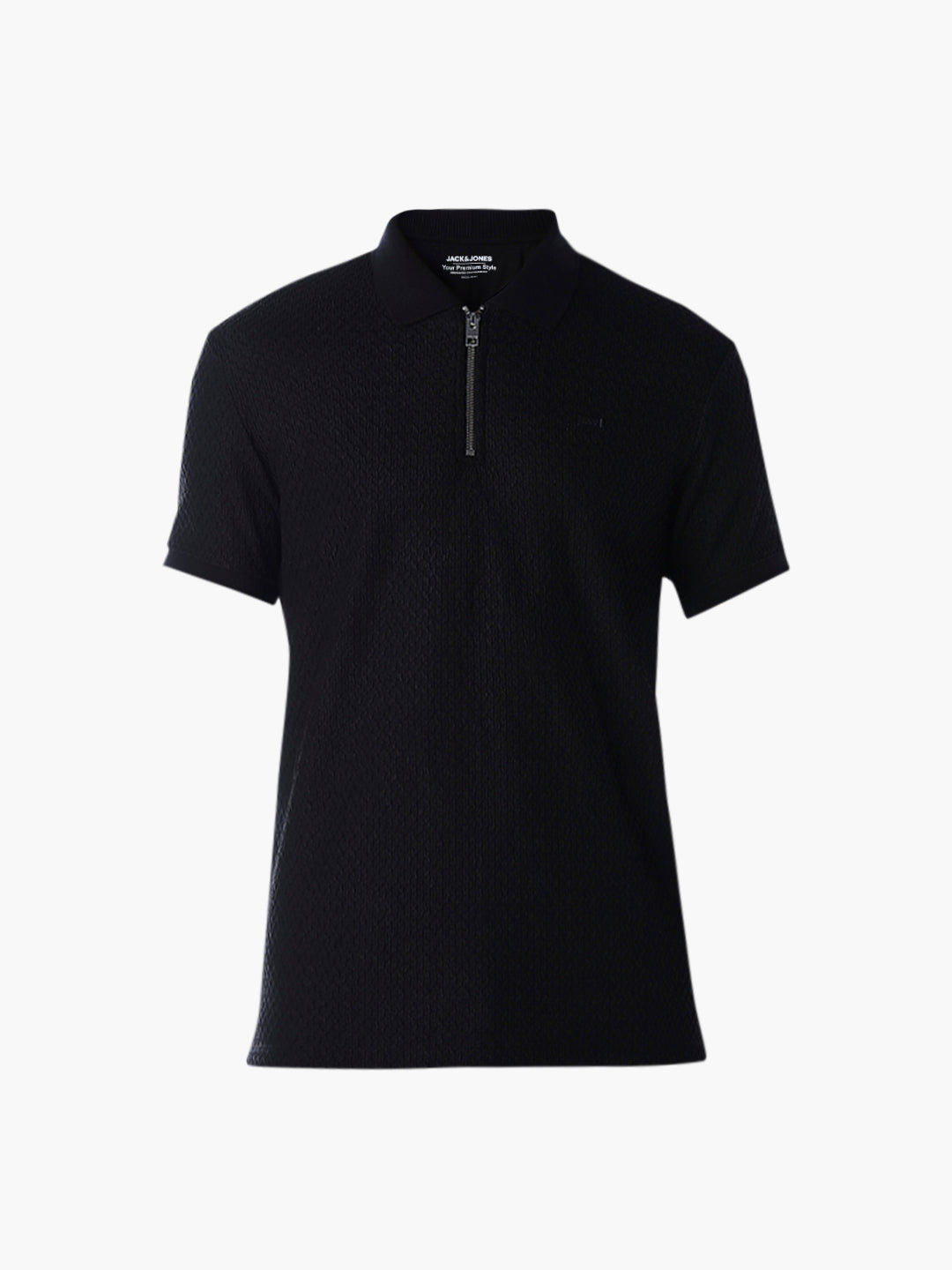 Zip-Detail Regular Fit Polo