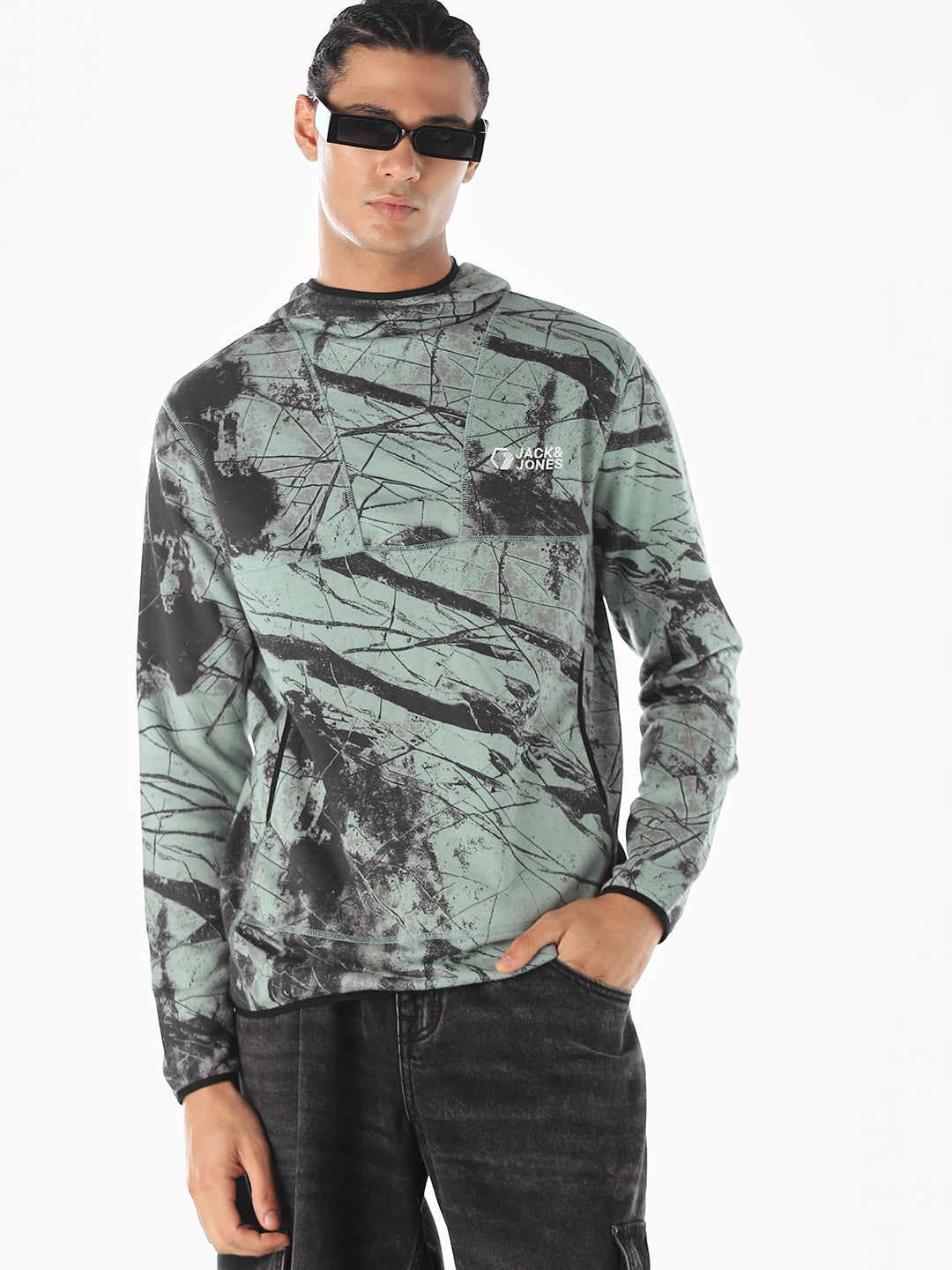 Printed Hooded Sweatshirt