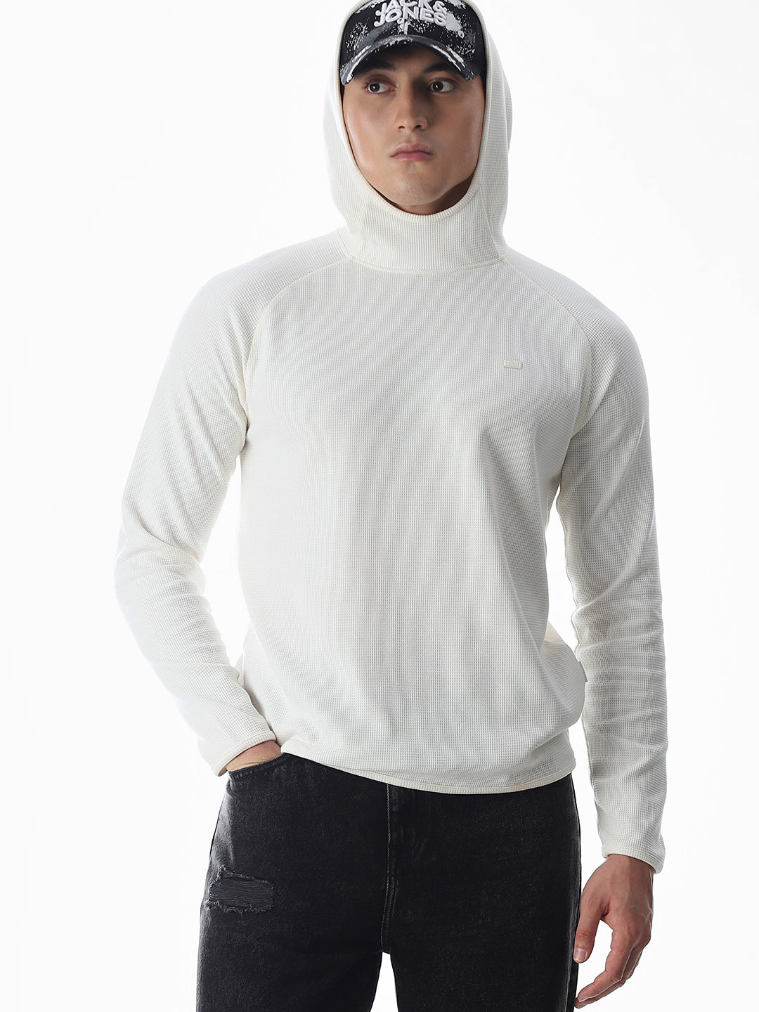 White Hooded Sweatshirt