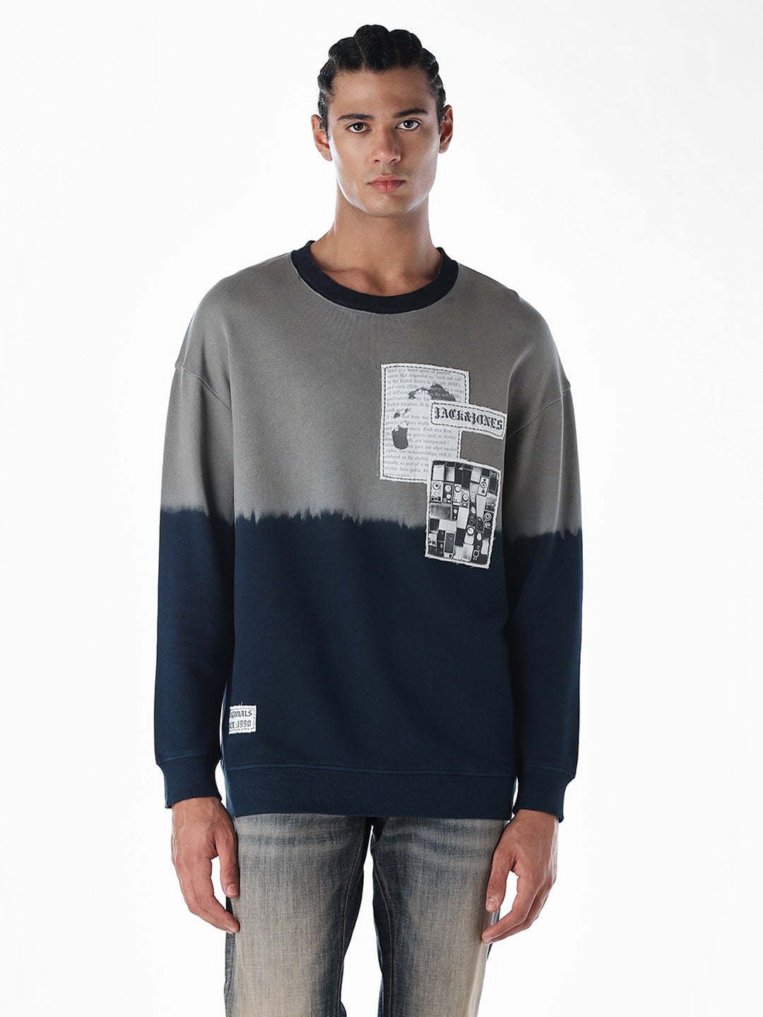 Printed Colourblocked Sweatshirt