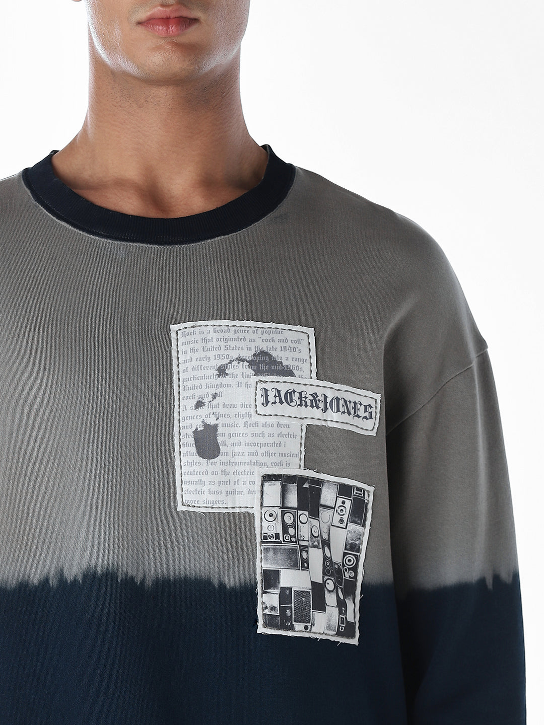 Printed Colourblocked Sweatshirt