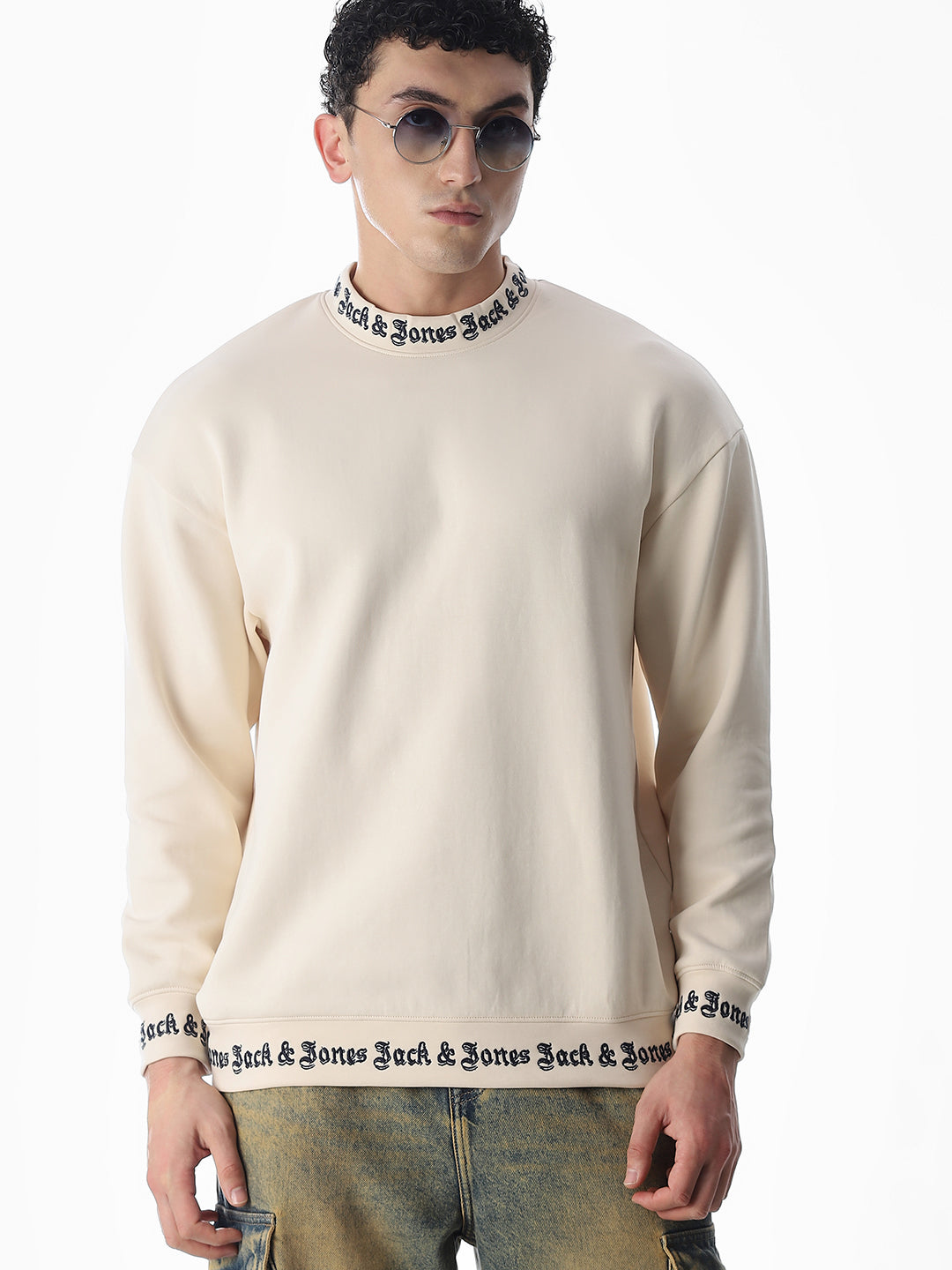 Logo Print Oversized Sweatshirt - S