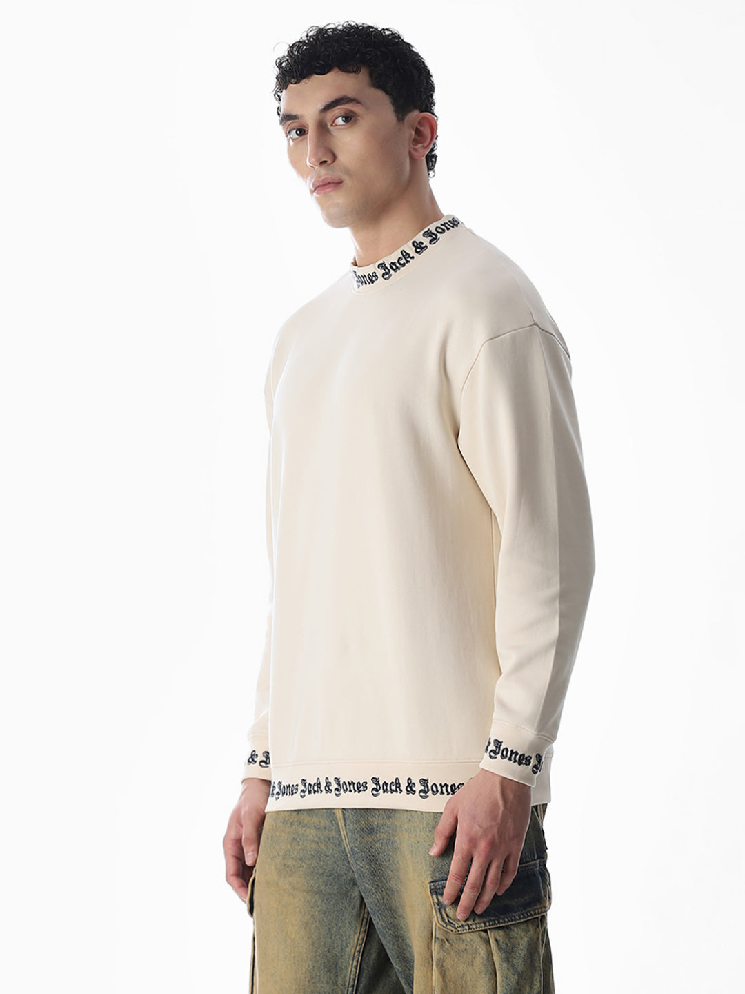 Logo Print Oversized Sweatshirt