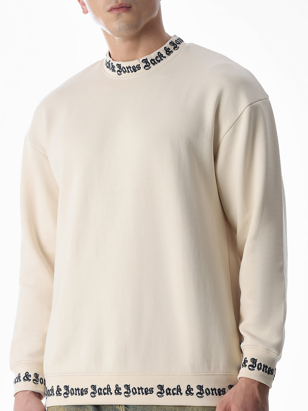 Logo Print Oversized Sweatshirt