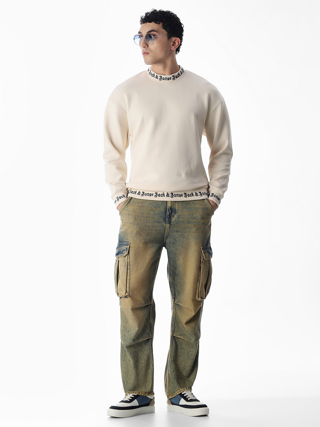 Logo Print Oversized Sweatshirt