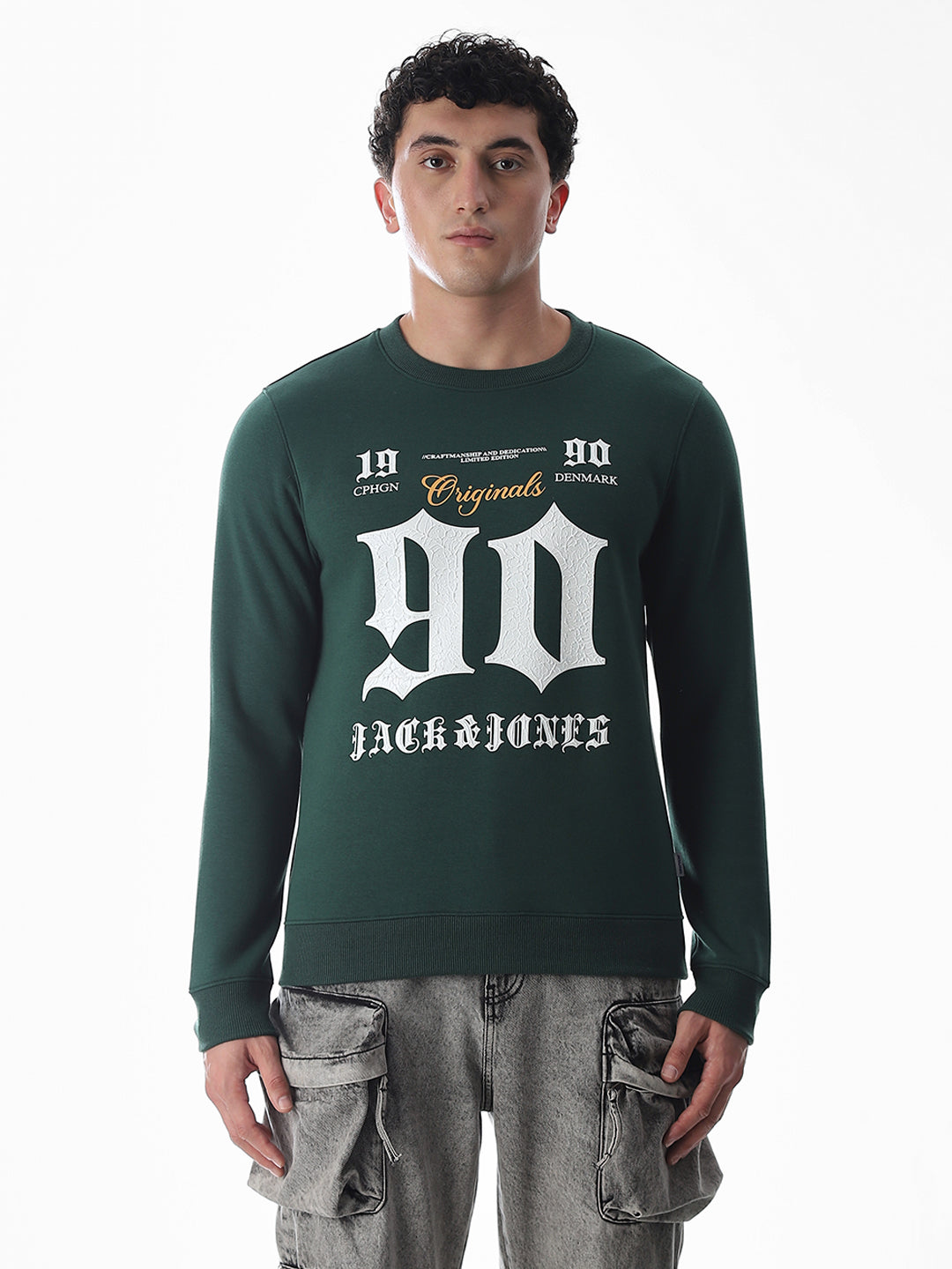 Green Printed Sweatshirt