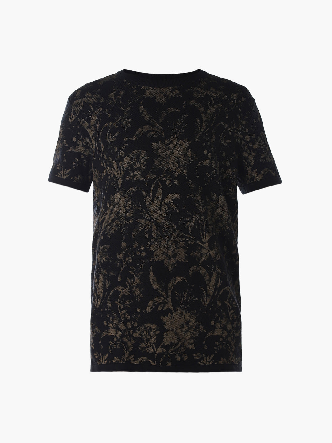 Printed Knit Crew Neck T-shirt