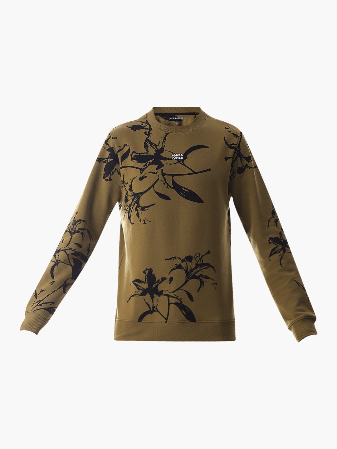 Golden Brown Printed Sweatshirt