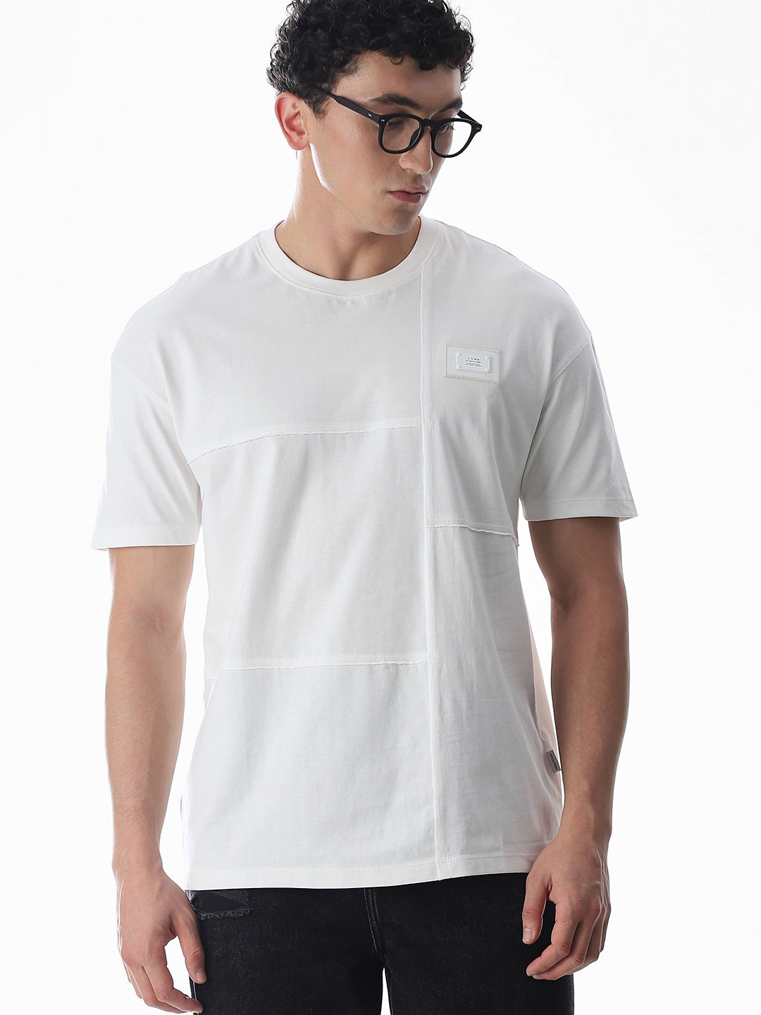 White Cotton Oversized T-shirt - S