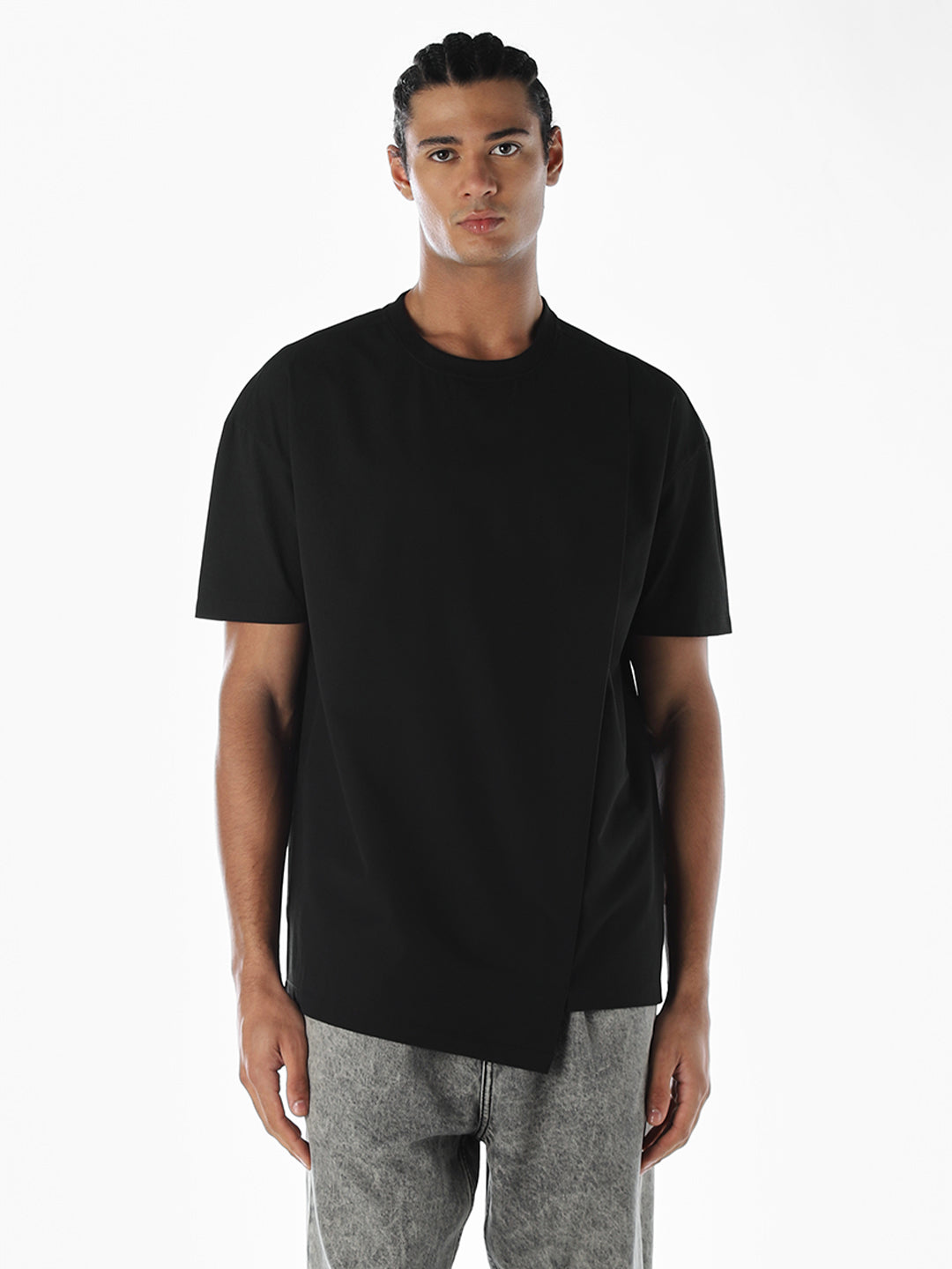 Buy Asymmetric Cotton Oversized T-Shirt for Mens Online at