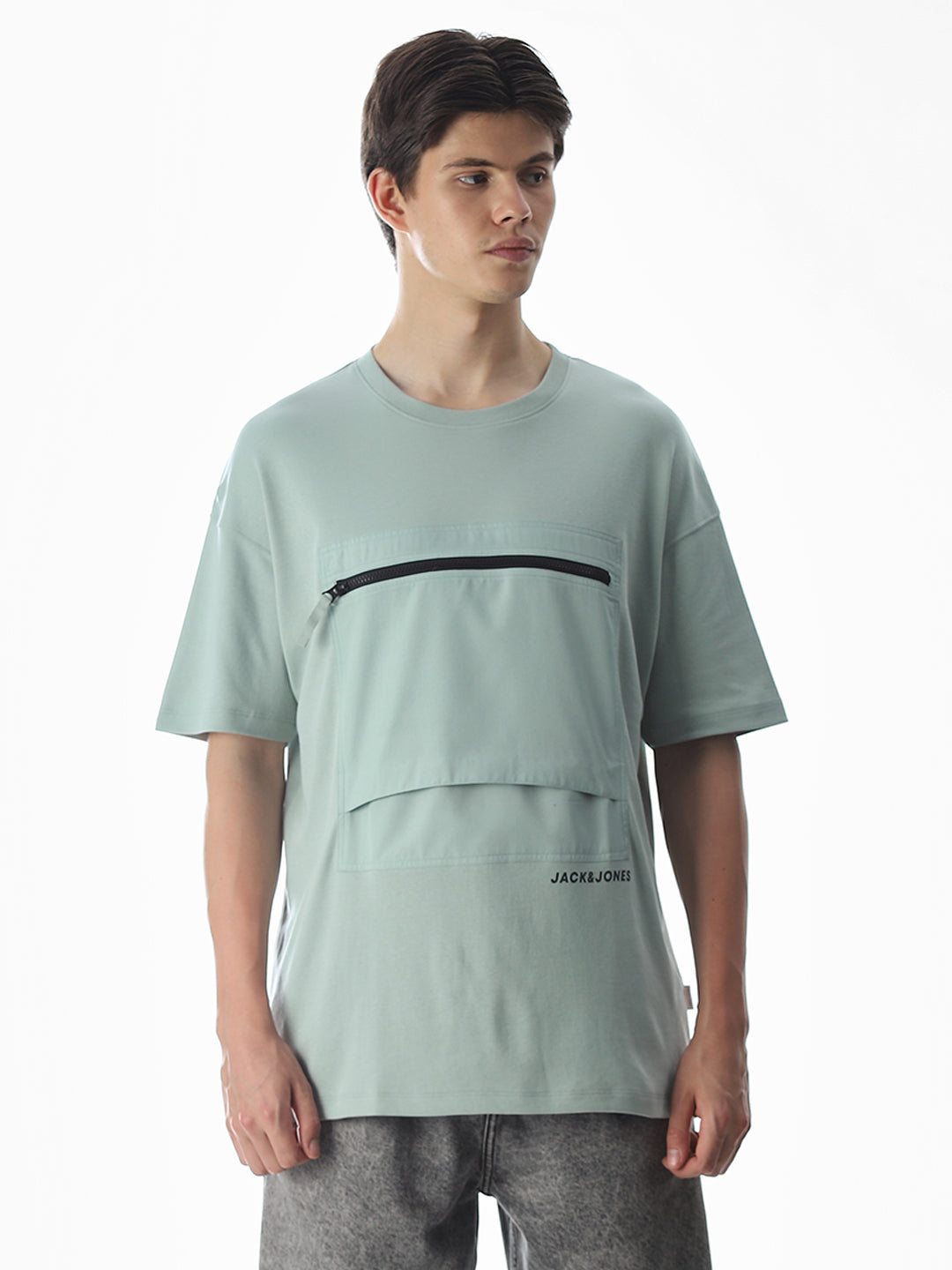 Greeb One-Patch Pocket Oversized T-shirt