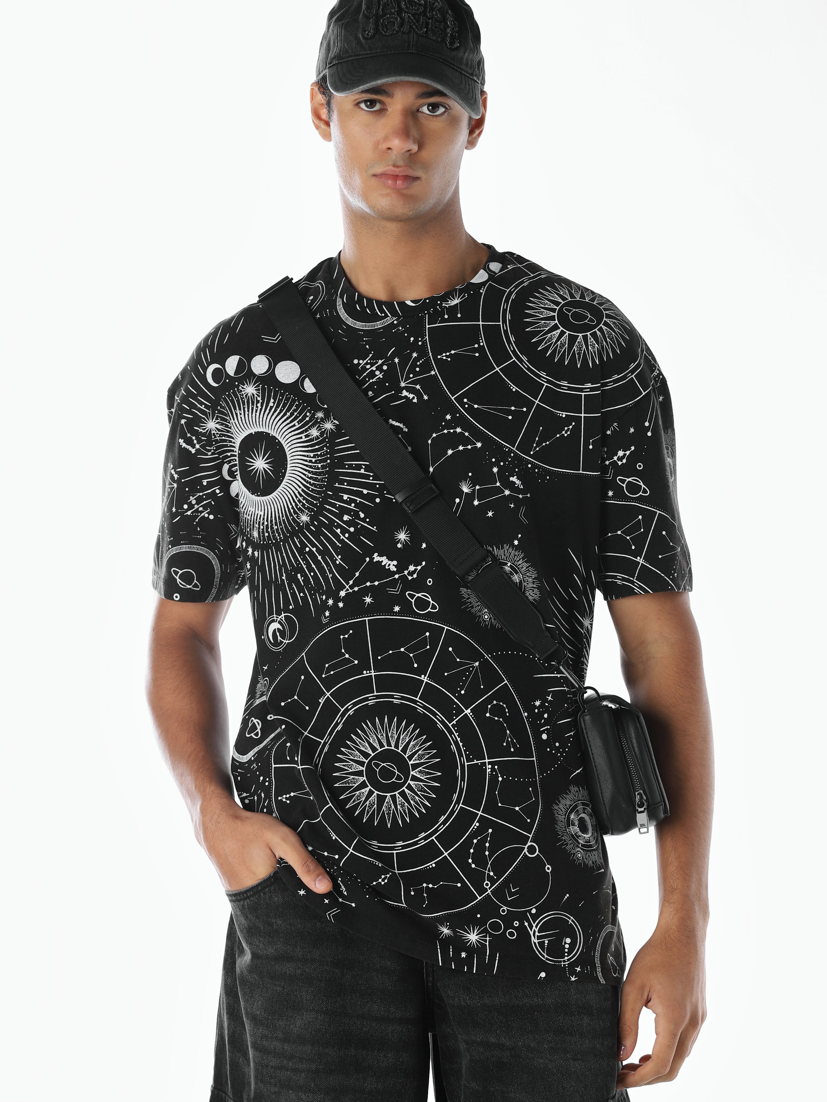 Printed Cotton Crew Neck T-shirt