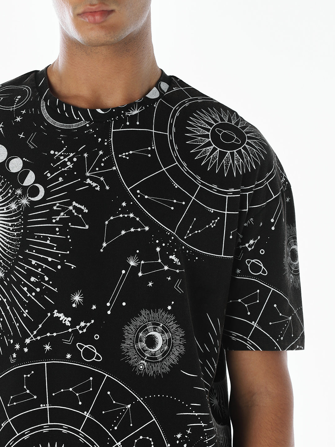 Printed Cotton Crew Neck T-shirt