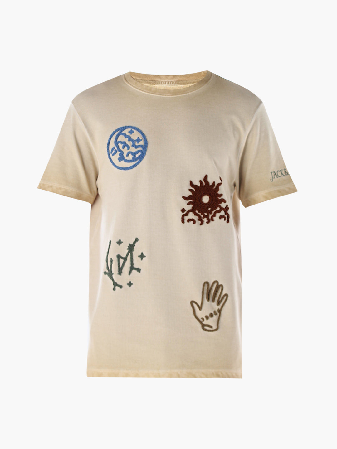 Embroidered Crew Neck T-shirt