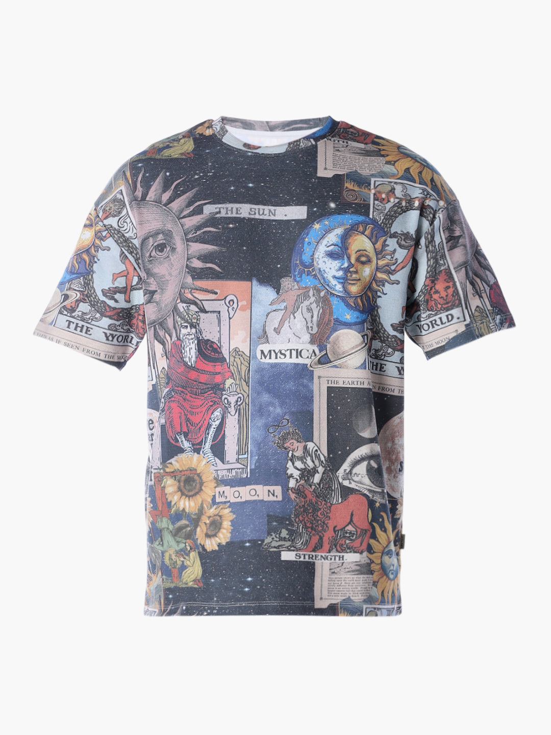 Printed Crew Neck Oversized T-shirt