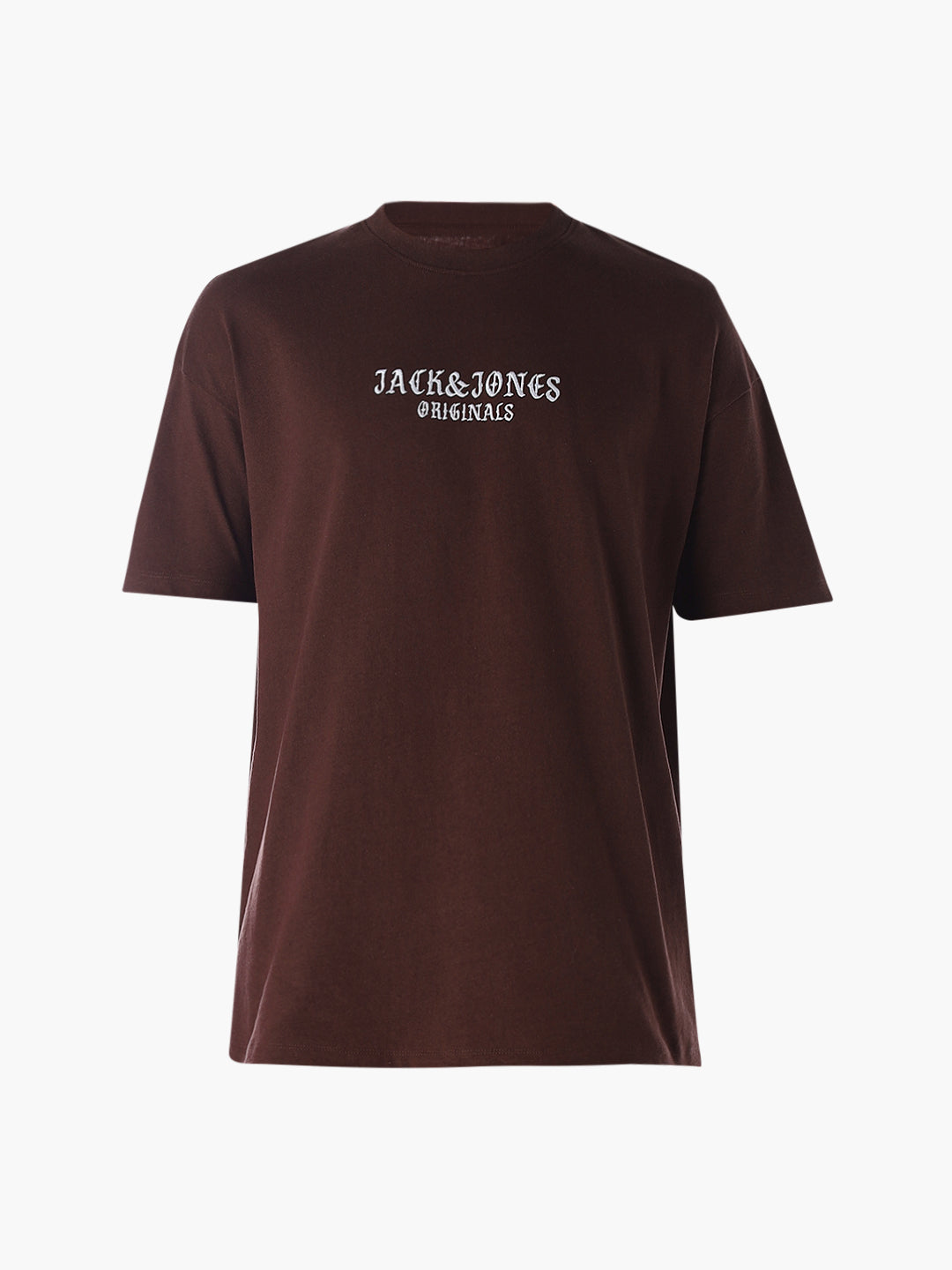 Embroidered Text Oversized T-shirt