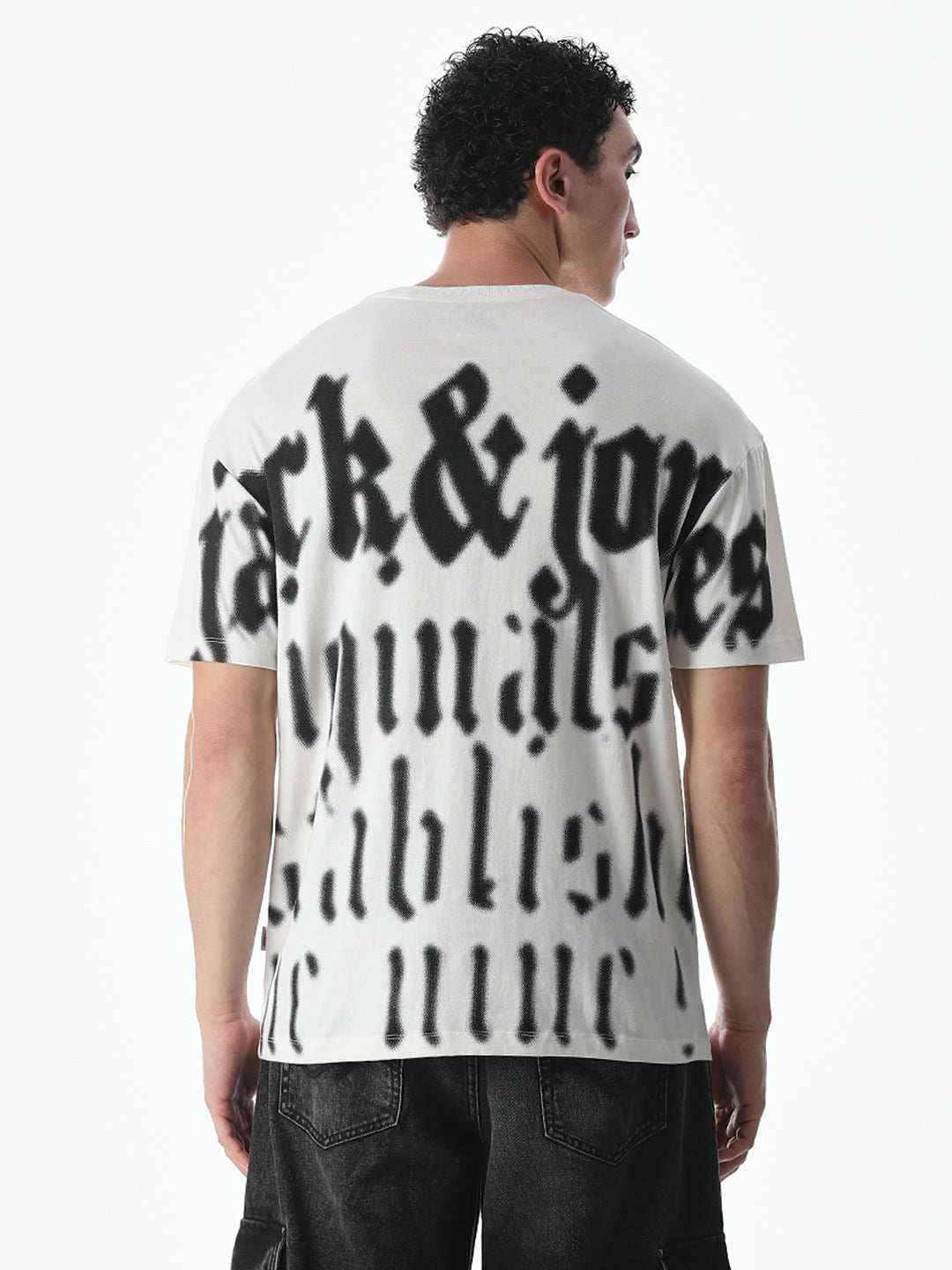 Typographic Print Oversized T-shirt