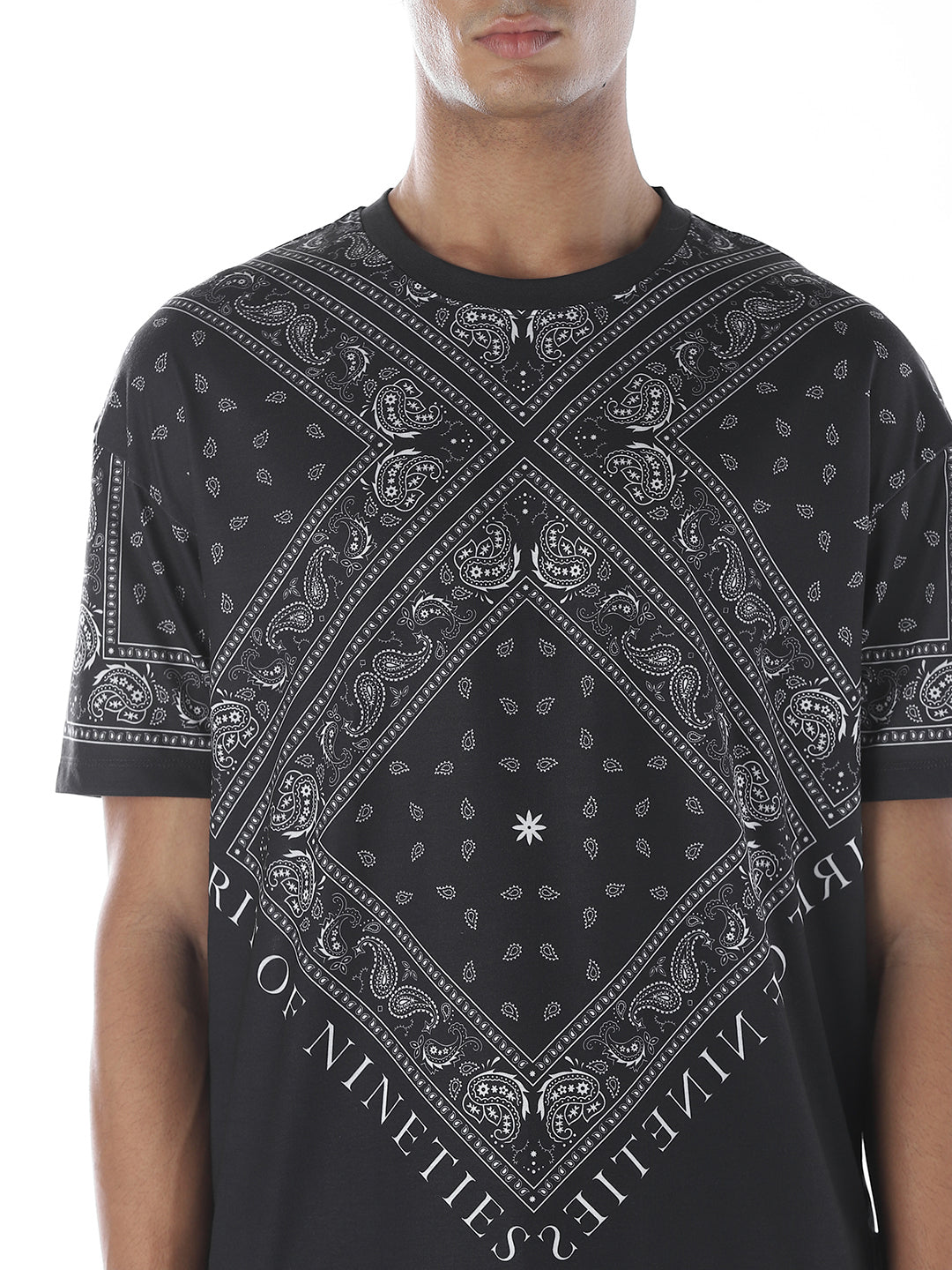 Printed Crew Neck Oversized T-shirt