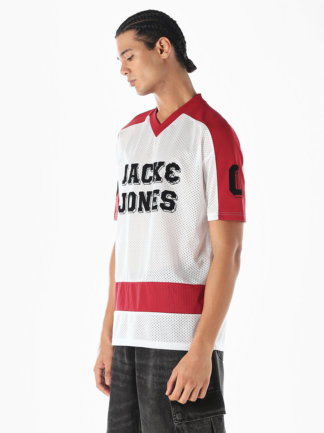 Cut & Sew Jersey Boxy Fit T-shirt