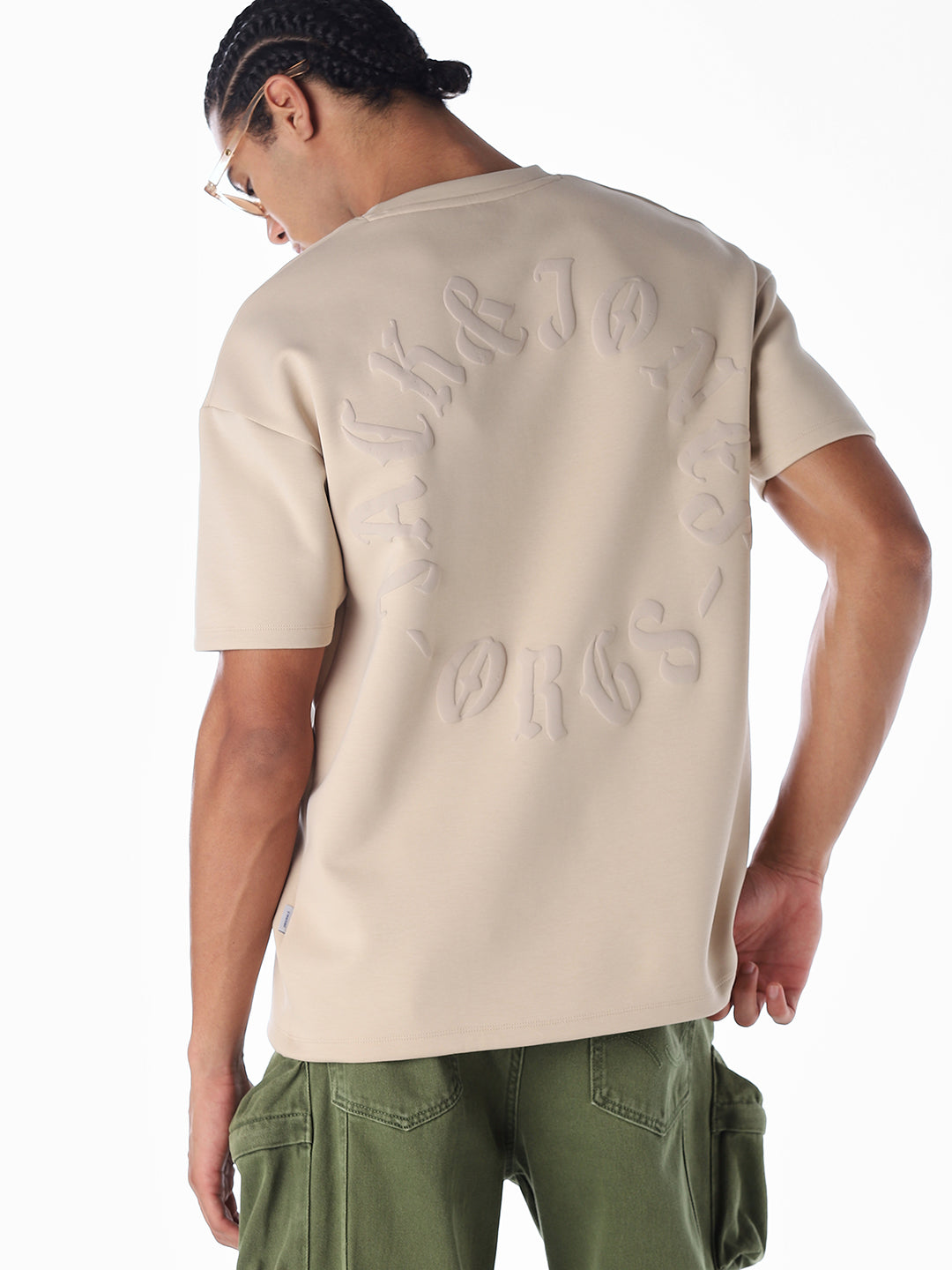 Typography Print Oversized T-shirt - S