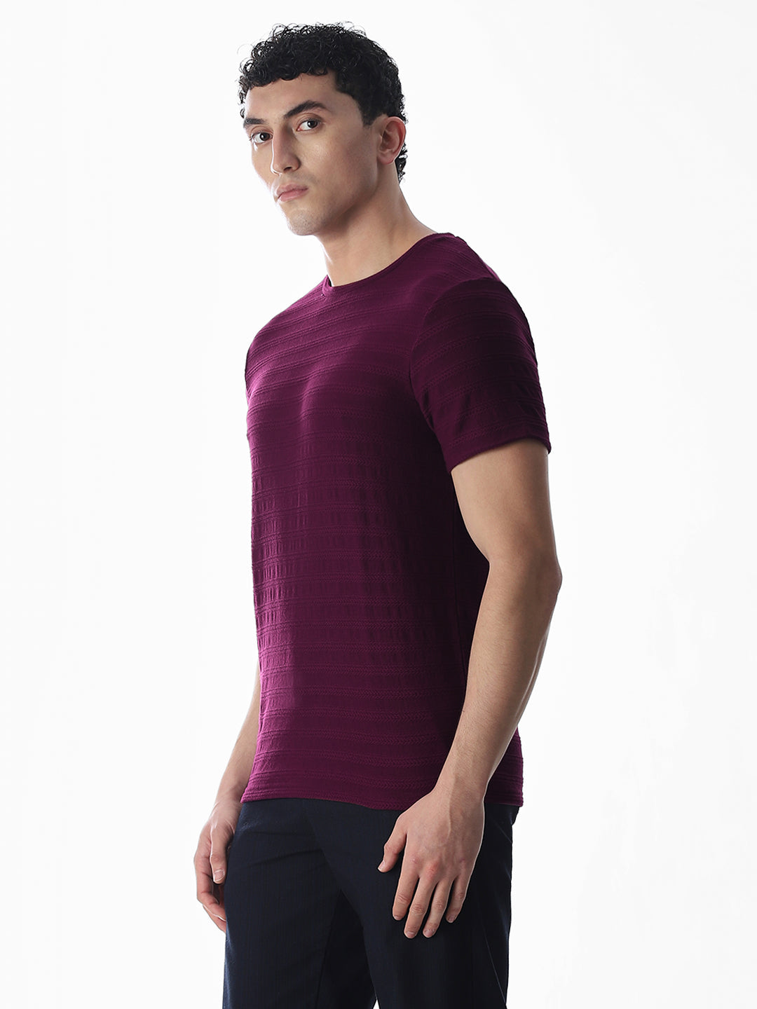 Jacquard Cotton T-shirt