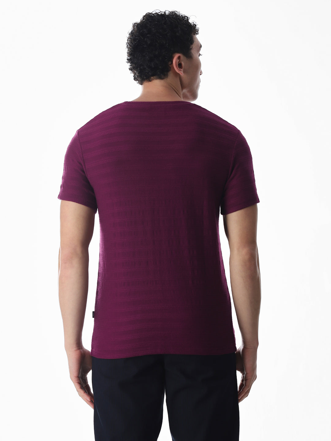 Jacquard Cotton T-shirt