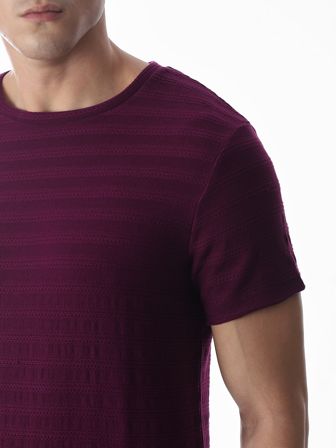 Jacquard Cotton T-shirt