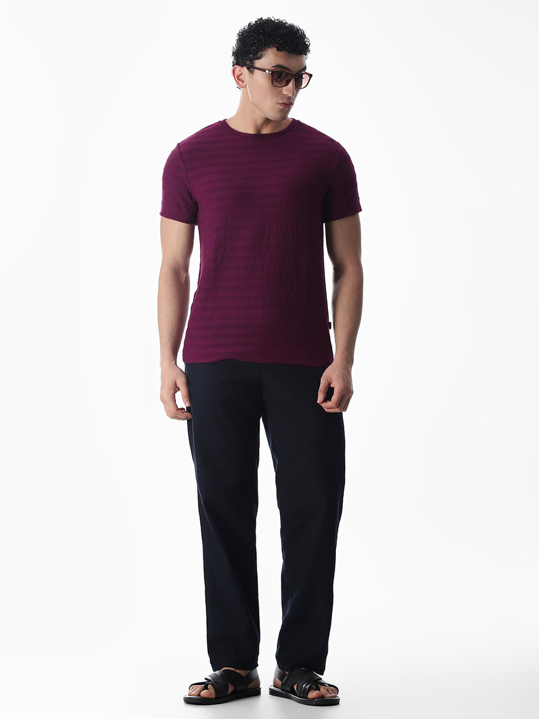 Jacquard Cotton T-shirt